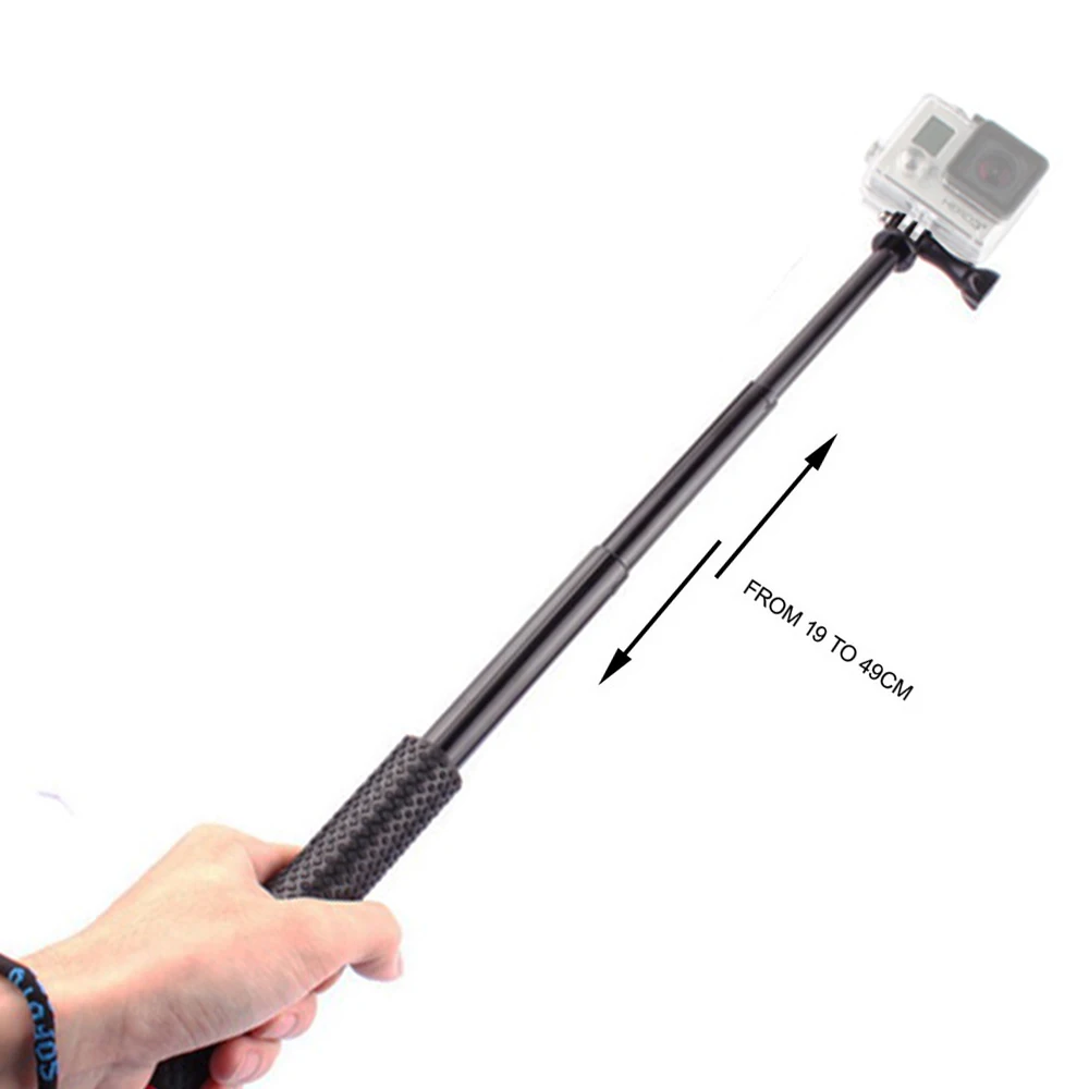 Selfie Sticks in asta monopiede per Gopro hero accessori portatili portatili per SJCAM per Xiaomi per eken