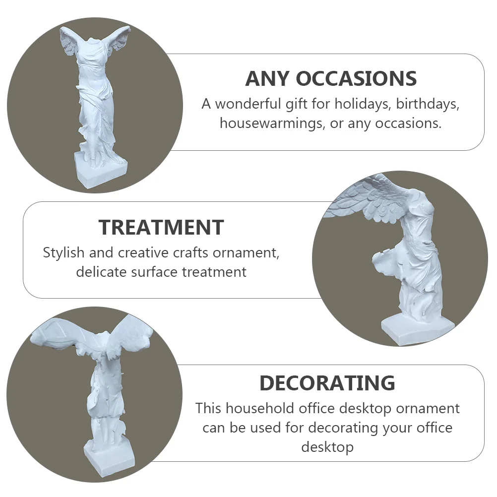 Statue Decorative Tabletop Crafts Fashion Exquisite Ornament Harp Female Bust Sculpture Resin Creative Household Office