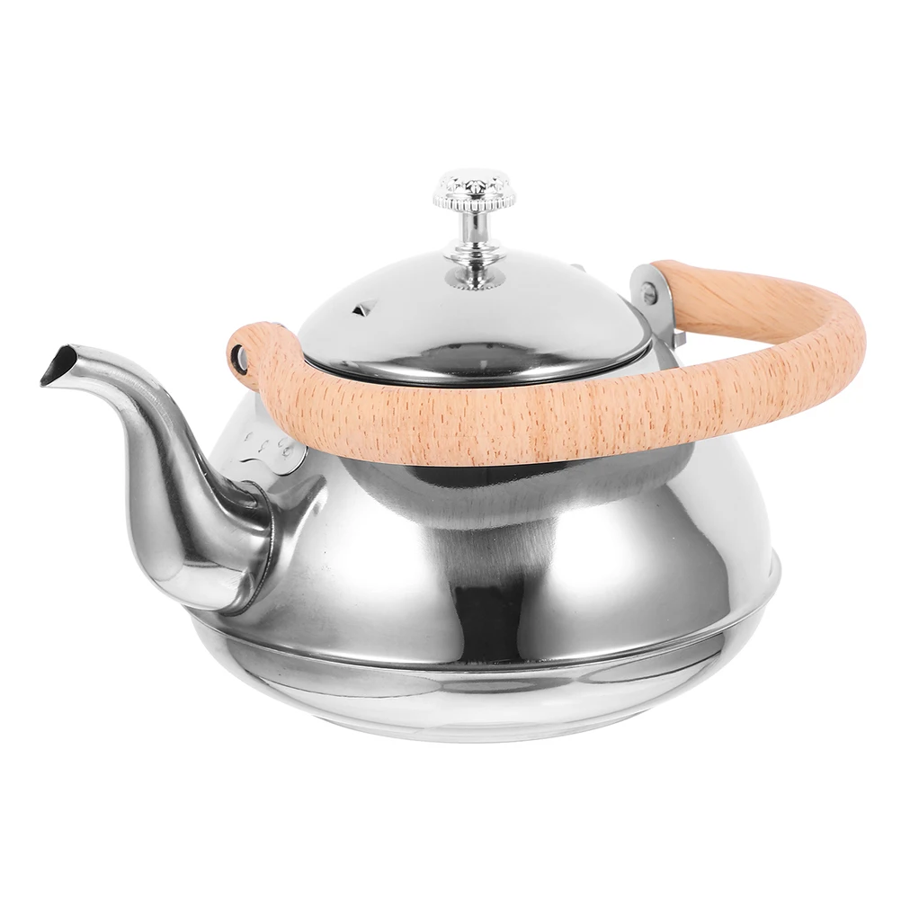 

Stainless Steel Kettle Camping Teapot Retro Stovetop Large Capacity Safe Healthy Boiling Water Electric Gas Ceramic Halogen Wood