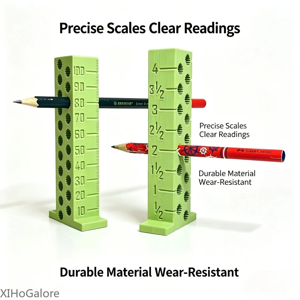 Regla de Marcado de Altura para Carpintería, Impresa en 3D con Precisión, Sistema Imperial y Métrico, Herramienta Profesional y Duradera para Taller de Bricolaje