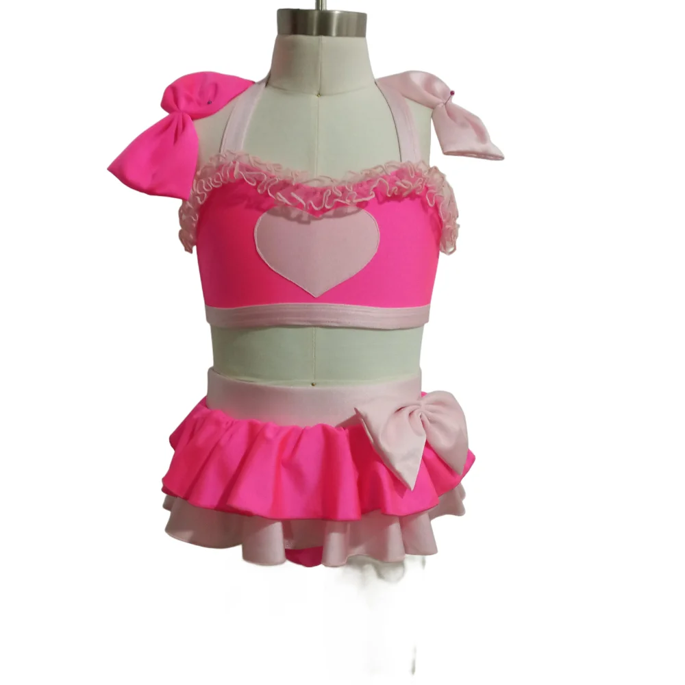 

Kids Girls Retail WholesaleNylon Mesh Modern Dance performance suit practice suit Personalized dance performance clothin