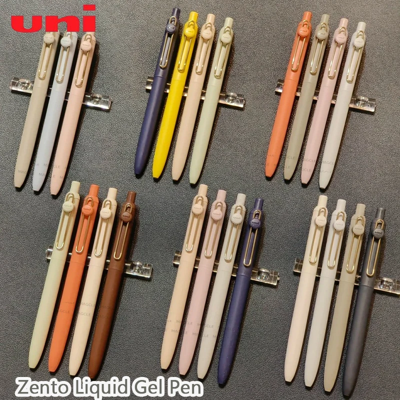 

New Uni ZENTO Liquid Gel Ink Rollerball Pens Pigment Ink Waterproof Smudge Resistant Quick Dry Ultra Smooth Writing Exam Pen 펜