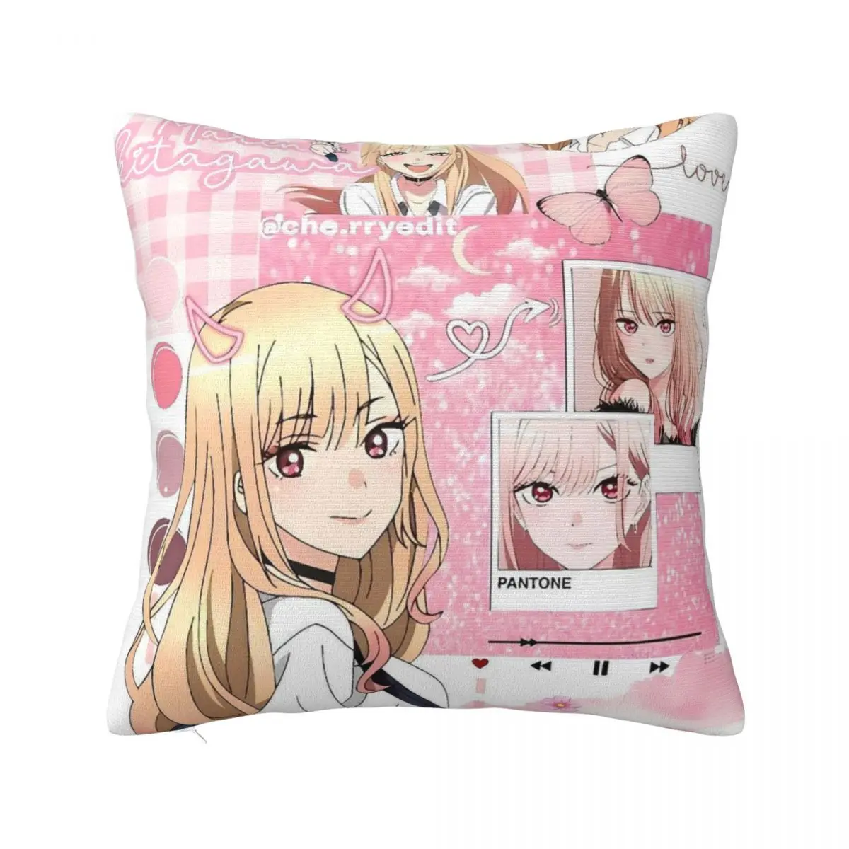 Japan Anime Marin Kitagawa Pillow Cover Morden Pillow Case For Sofa Car Home Decor Cushion Cover Polyester Design Pillowcases