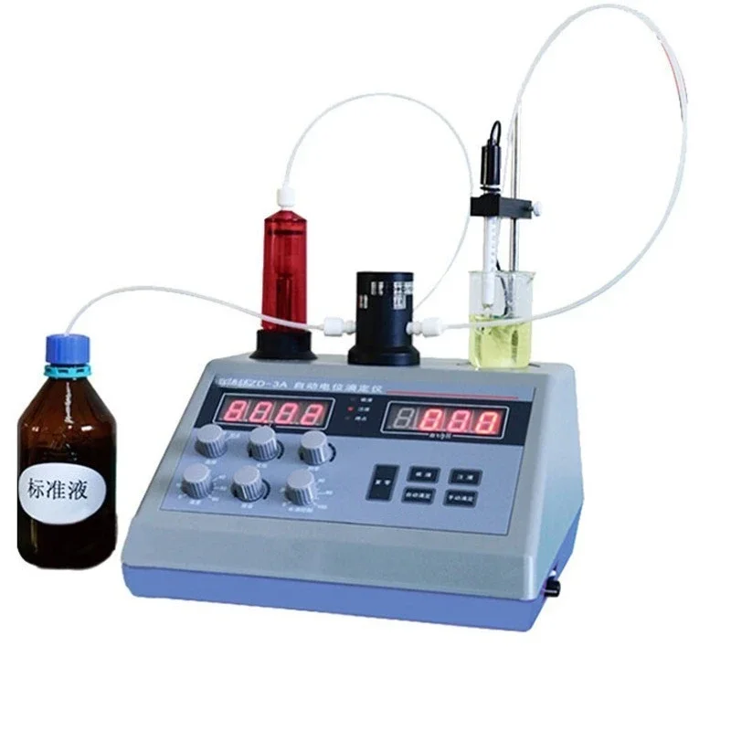 Electronic ZD-3A automatic potential titrator/standard six electrodes 0.01 level automatic titration