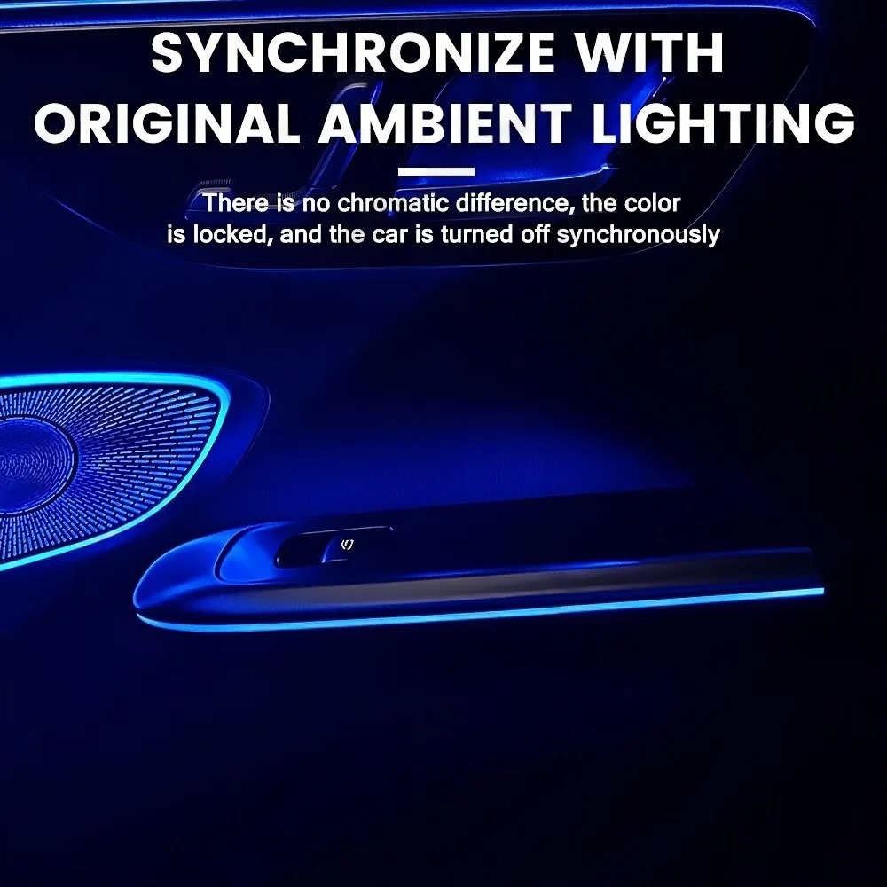 64 Color LED 4 Door Armrest Light Ambient Light For Mercedes Benz C Class W206 GLC Class X254 LED Decorative Original Car Mold - view 4