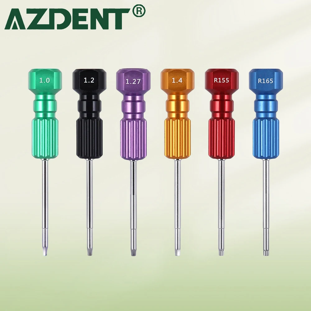 6 Pcs/Bag AZDENT Dental Laboratory Implant Screw Driver