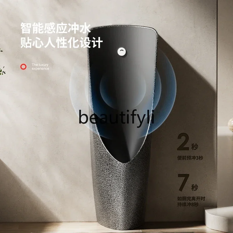 B178 Sensore orinatoio da terra orinatoio con scarico automatico in ceramica da uomo retrò