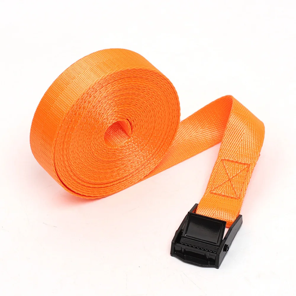 High Performance Cargo Lashing Strap Quick Release Cam Buckle Nylon Secure Band For Travel Luggage Roof Rack Moving Gear