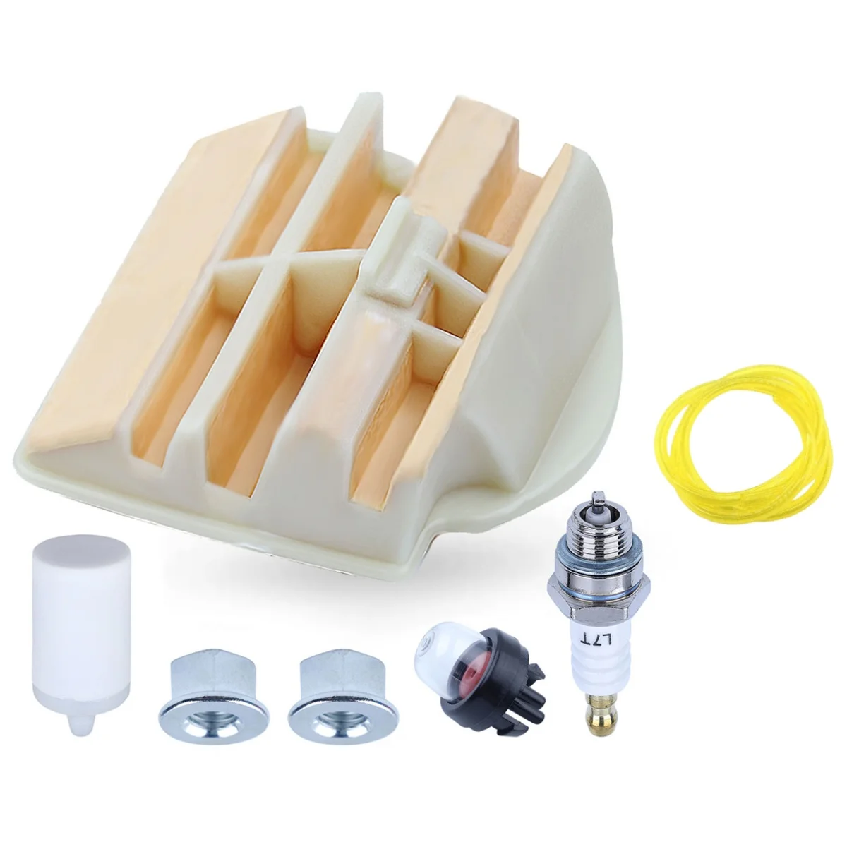 

Комплект настройки воздушного топливного фильтра для Husqvarna 445 450 Rancher 445E II 450e бензопилы 531309681 Свеча зажигания Праймер Гайка лампы