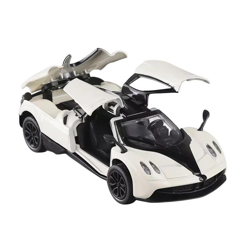 Die-casting alloy sports car model, opening door can rebound super sports car toy, suitable for collection, desktop decoration g - view 6