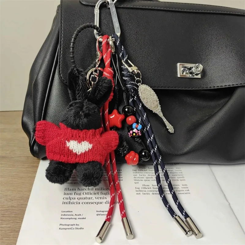 Hot Ins Style Maximalism Trend Anime IP Bag Pendant Cute Doll Personalized Decoration Keychain Straps Phone Lanyard Phone Charm