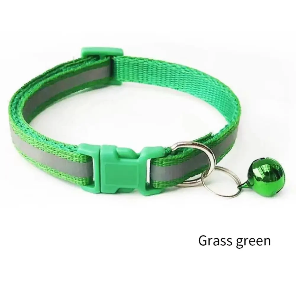 Reflective Centrifugal Cat Collar Neck Ring Pendant Bell Pet Accessory, Safe and Adjustable in Length, Made of Polypropylene