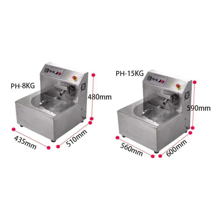 Wholesale High Quality 304 Stainless Steel Chocolate Melting Machine Tempering Pouring Casting Freeze Conche for Good Sale