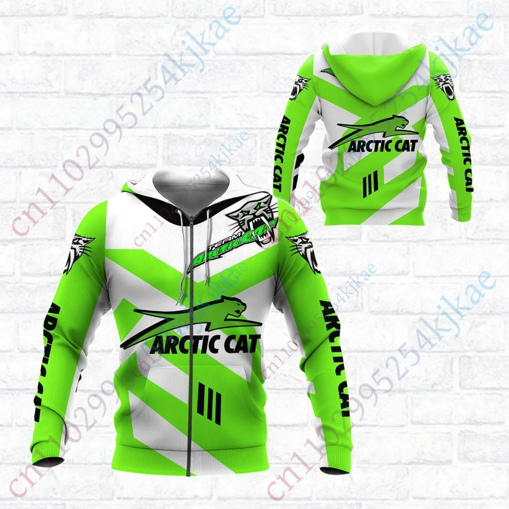 

Толстовки с капюшоном Arctic Cat, одежда, повседневная толстовка с капюшоном на молнии, топ, толстовки для мужчин и женщин, пуловер в стиле аниме, толстовка большого размера, уличная одежда