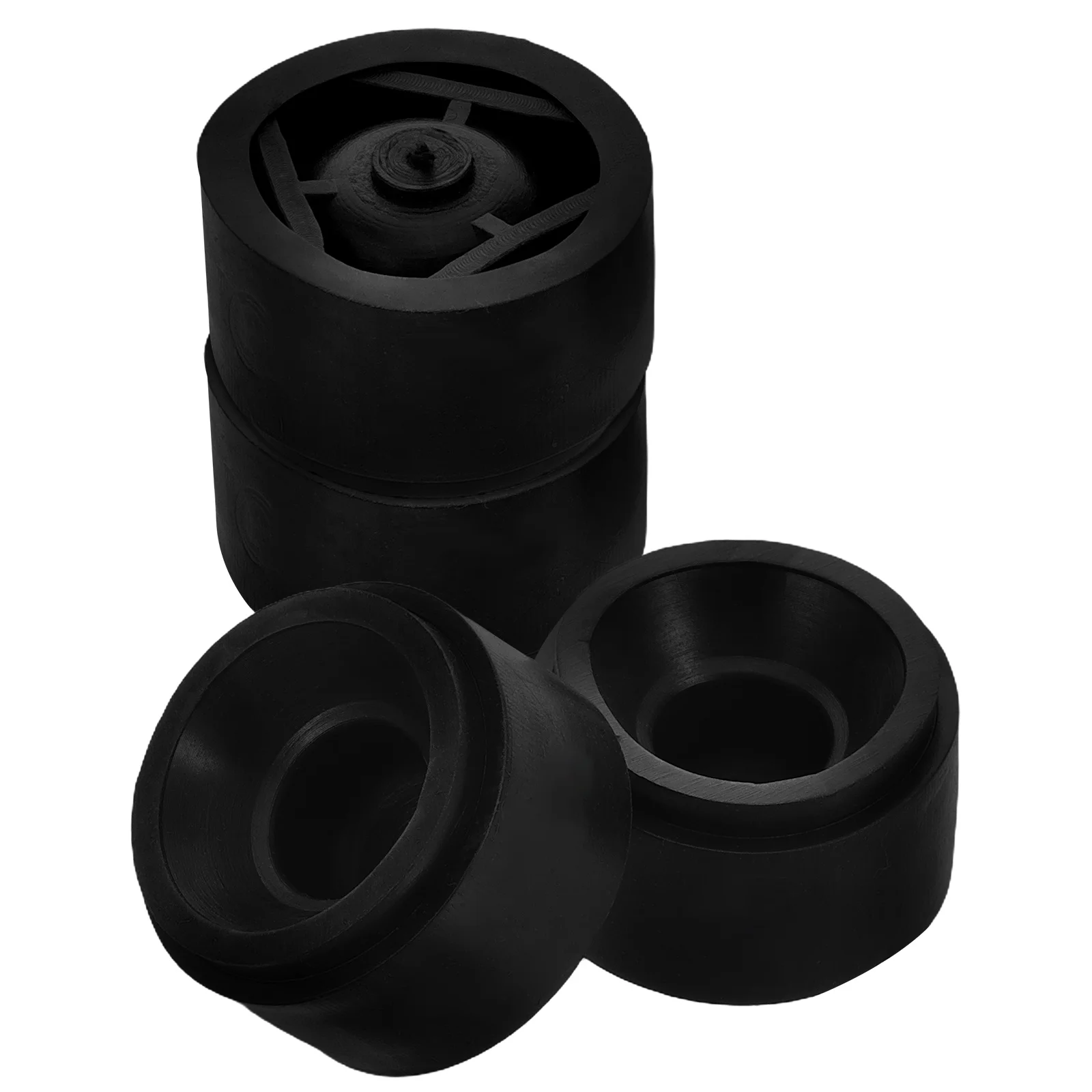 

4pcs EngineCoverRubberPad MountingBushings HoodBumperStops CushionTrim Grommets Stoppers CarHoodProtection Durability