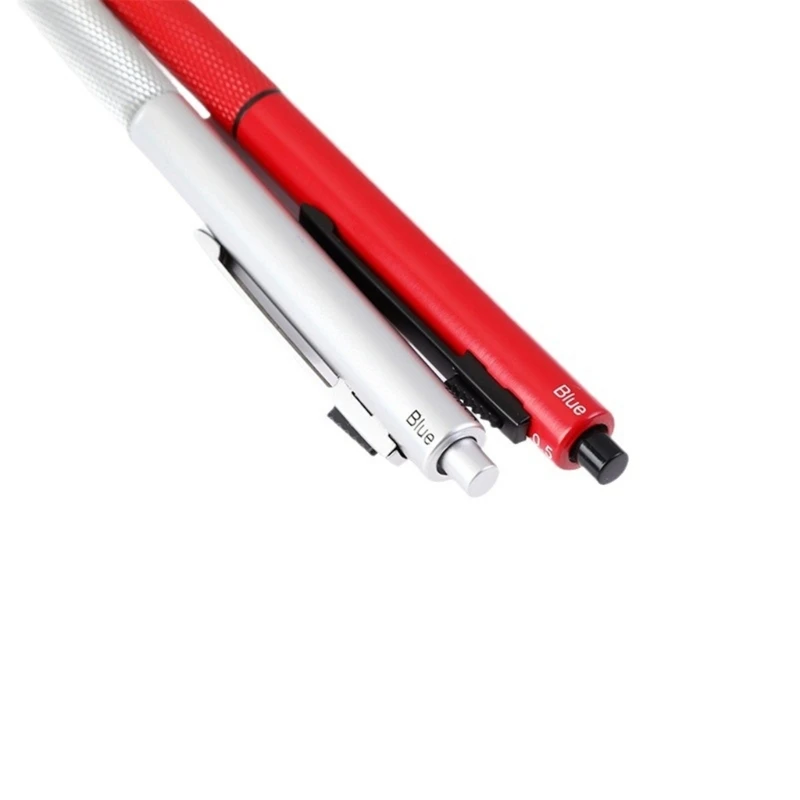 Multicolor Ballpoint Pen 4-Colors-in-1 Multicolor Pen 1.0MM Smooth to Write Retractable Metal Ballpoint Pen for Office