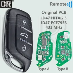 DR Original CPB ID47 HITAG3 PCF7953 Or A1X05 Chip 433MHz Proximity Car Remote Control Smart Key For MG MG4 MG5 MG6 ZS EV HS