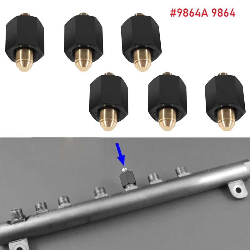 9864A 9864 Diesel Rail Fuel Injector Cap/Block Off Adapter Tool Set Alt for  Dodge Ram/Ram Cummins, GMC Chevy Duramax