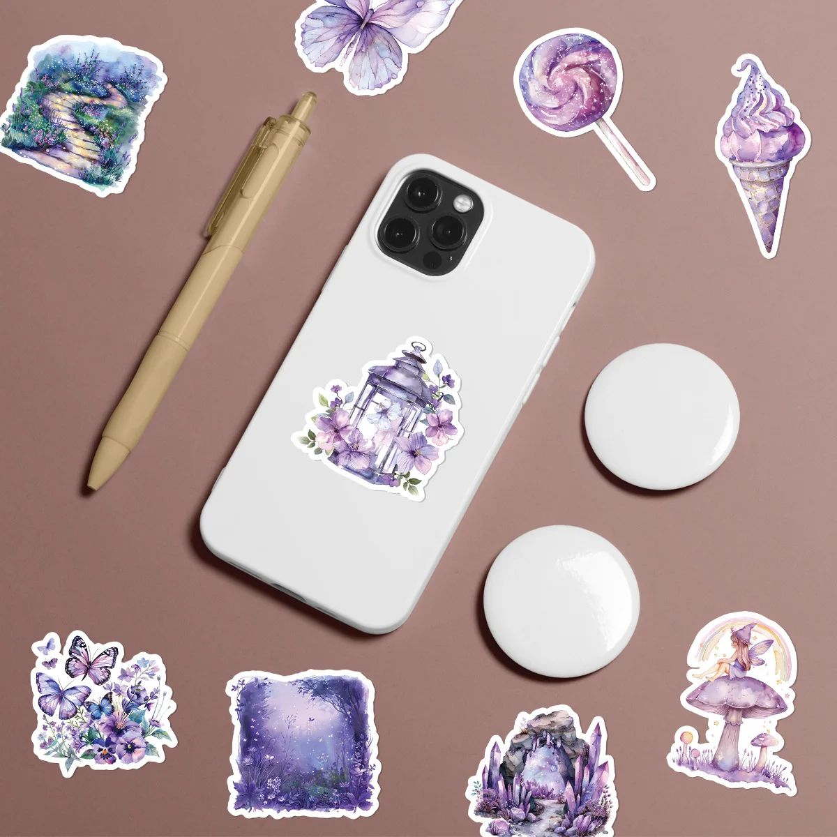 10/30/50PCS Fairy Garden Sticker Cute Graffiti Decoration Laptop Stationery Box Phone Case Water Cup Waterproof Decal Kids Toy