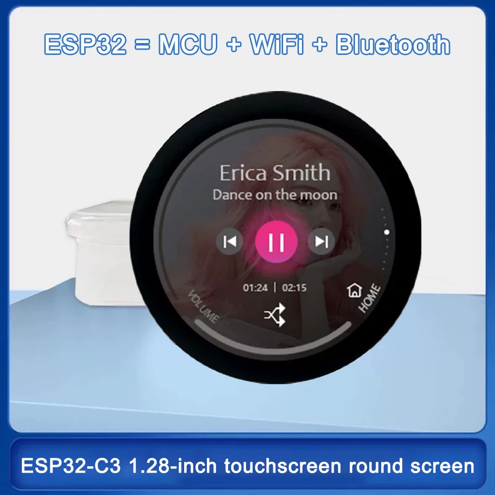 

1.28-inch Circular Touchscreen ESP32-C3 Development Board With LCD Display Modules Supports WiFi Bluetooth For Smart Electronics