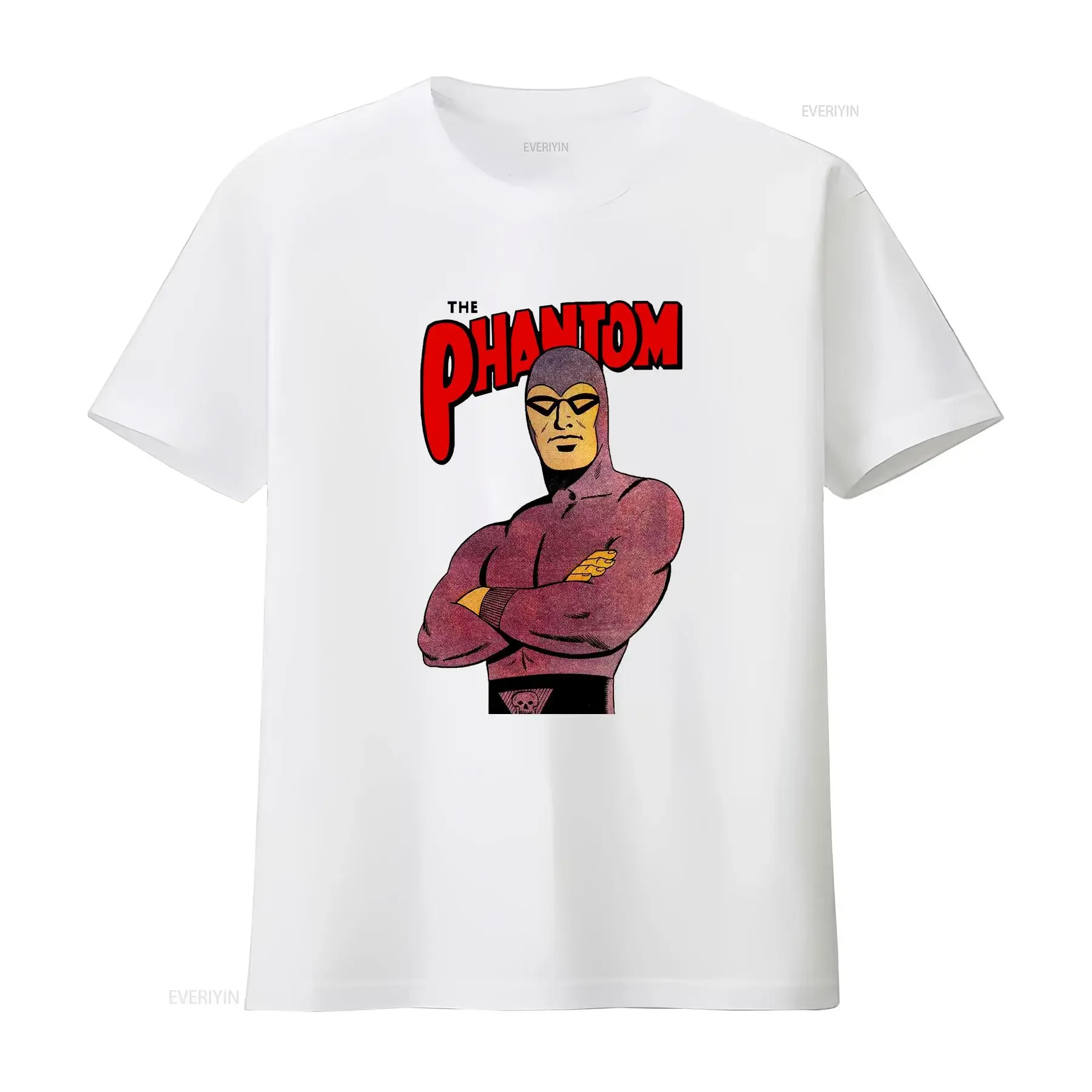 The Phantom T Shirt Comics Fictional Bangalla Retro Music Funny Movie Meme 2280 vintage Washed Casual fashion designer clothes