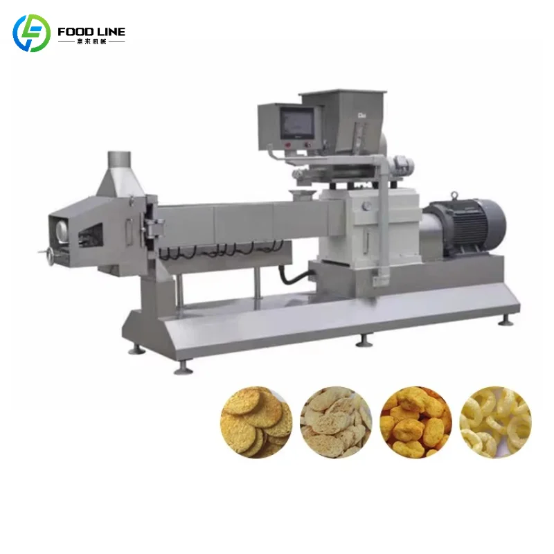 Máquina Extrusora de Snacks de Maíz Totalmente Automática Personalizada, Máquina para Hacer Snacks Inflados, Venta Caliente
