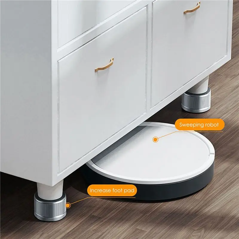 6Pcs Adjustable Bed Risers Heavy Duty Protectors Furniture Anti-Vibration Legs Multi-Function Furniture Legs Fittings -B-AT64