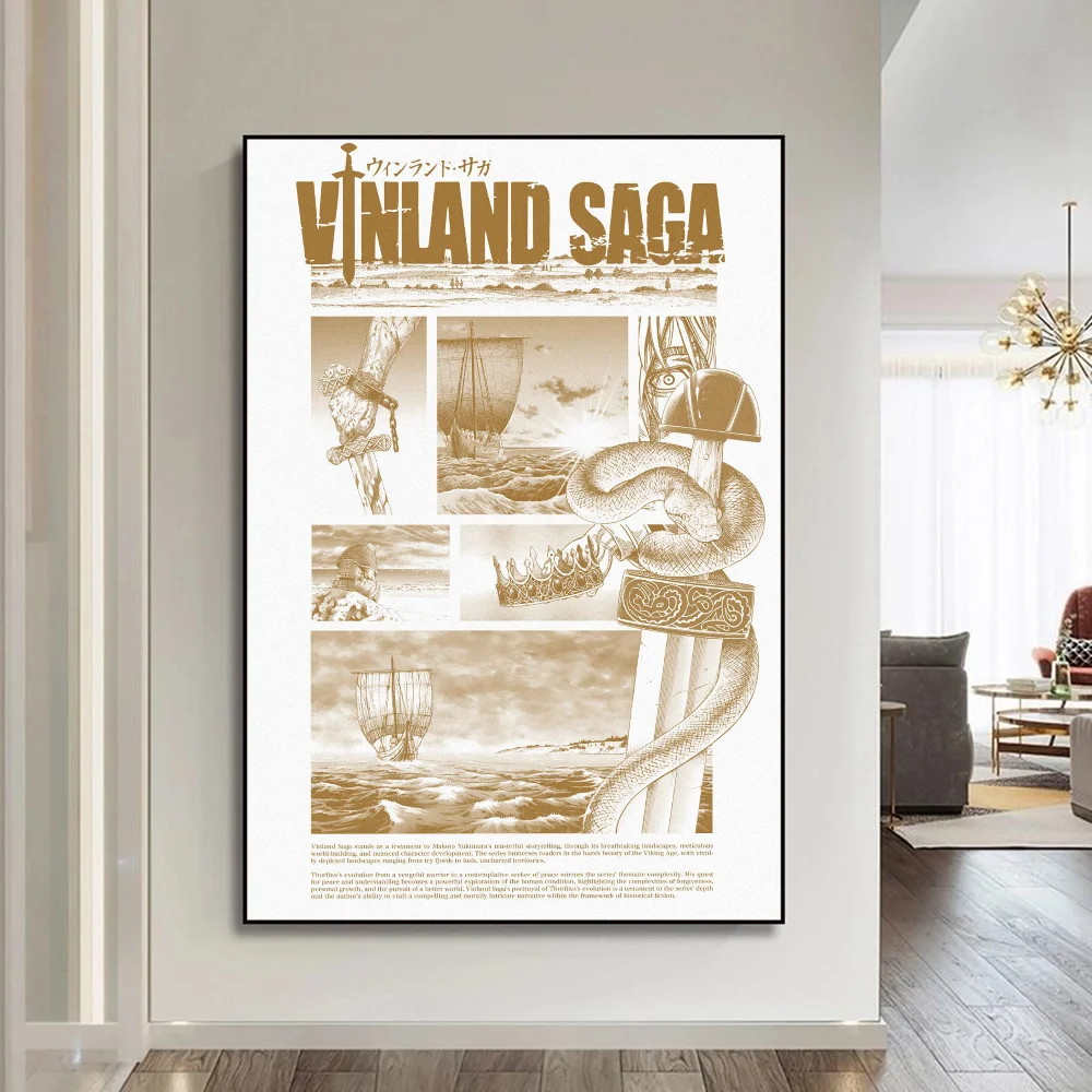 Vinland Saga Anime Manga Good Quality Prints and Posters Vintage Room Bar Cafe Decor Home Decor