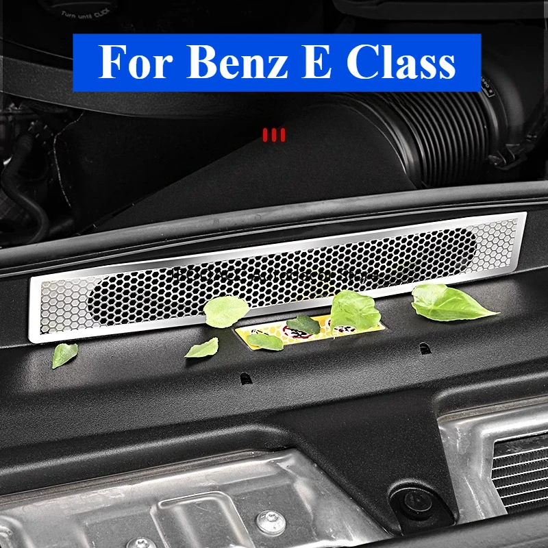 For Mercedes Benz E Class 2024 2025 Car Front Hood Air Intake Dust Protective Cover Engine Anti-Insect Mesh Net Protector Cover