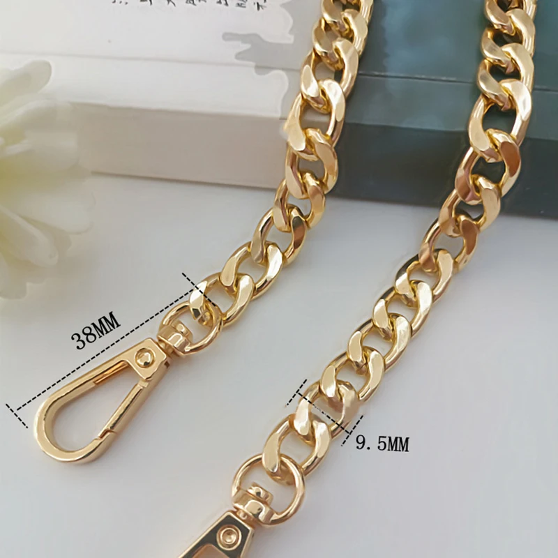 40/120CM High Quality Metal Bag Chain DIY Woven Bag Aluminum Shoulder Strap Crossbody Bag Metal Replacement Chains Accessories