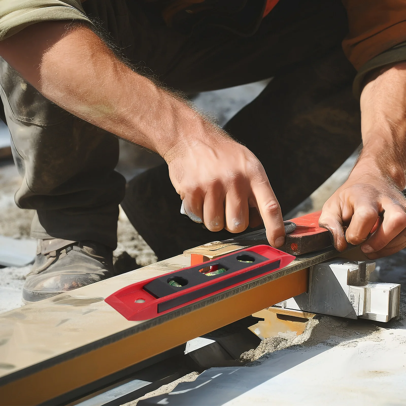 3 szt. Magnetyczna poziomica mini, kompaktowa, przenośna, precyzyjna narzędzie pomiarowe z przezroczystą bąbelkową poziomicą do majsterkowania, zawieszania obrazów i montażu mebli.