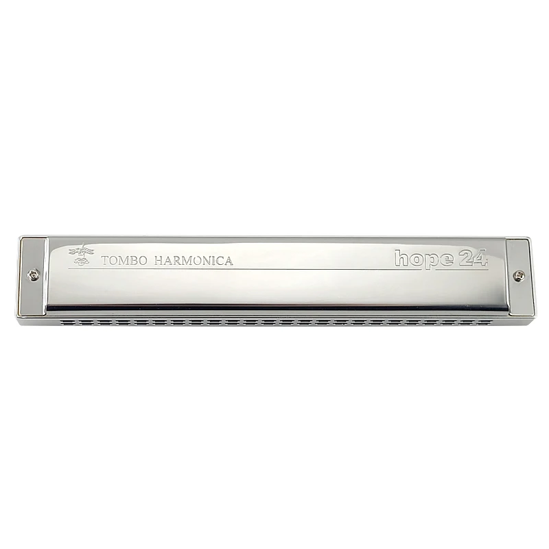 

Tombo Tremolo Harmonica 6624, арфа, надежда, 24 отверстия, орган для рта, черный, серебристый, алюминиевая расческа, профессиональная акумоника, музыкальная инструмент