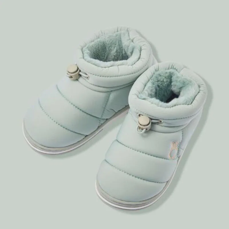 Winter plus velvet warm cotton shoes home slippers thickened boys and girls Korean version students New Model fashion snow boots