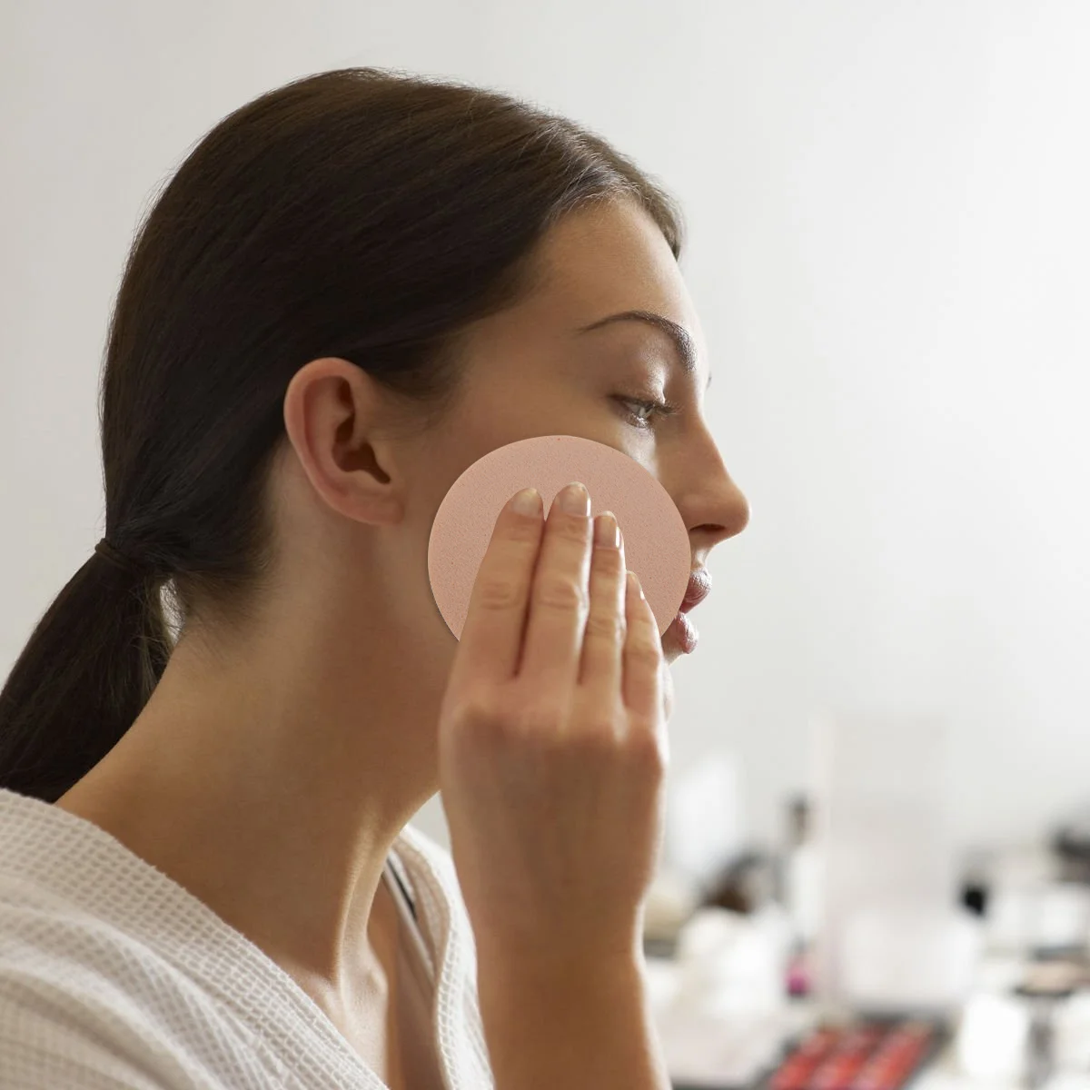 

12Pcs Makeup Powder Puff Premium Round Face Sponge for Foundation Application Dry Wet Use Sensitive Skin Safe Beauty Tool