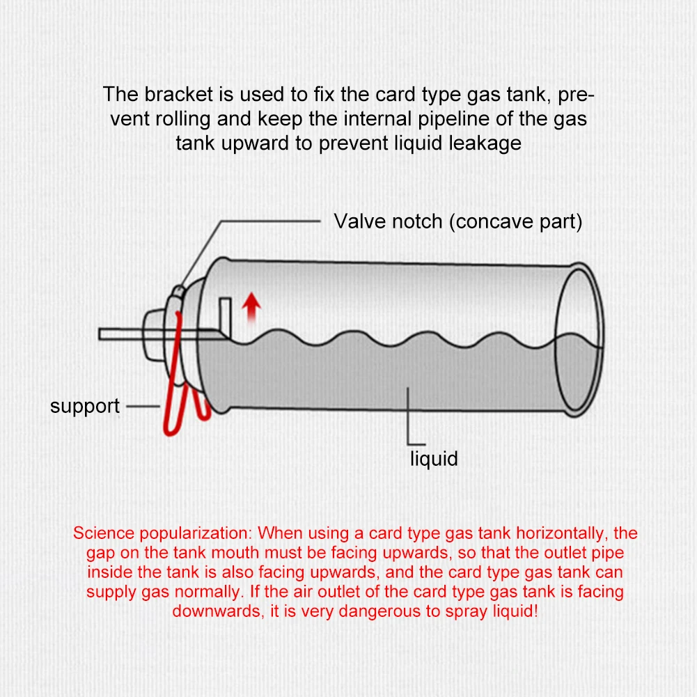 موصل طباخ غاز البيوتان، محول خزان الغاز من سبائك الألومنيوم، رأس تحويل خزان الغاز خفيف الوزن، مدمج للتخييم والنزهات #6
