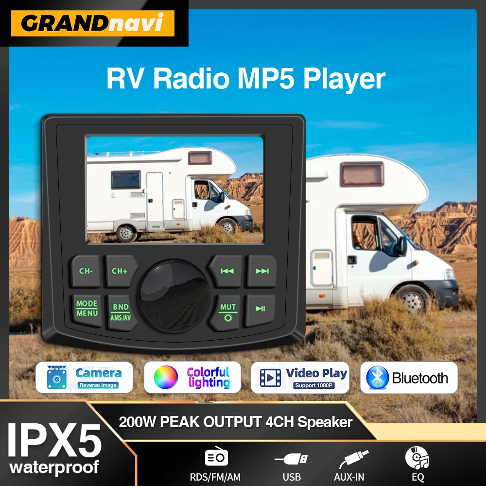 lecteur-radio-stereo-etanche-ipx5-mp5-pour-camping-car-jauge-de-yacht-atv-utv-bateau-a-moteur-bluetooth-fm-am-rds-audio-chariot-marin-bateau