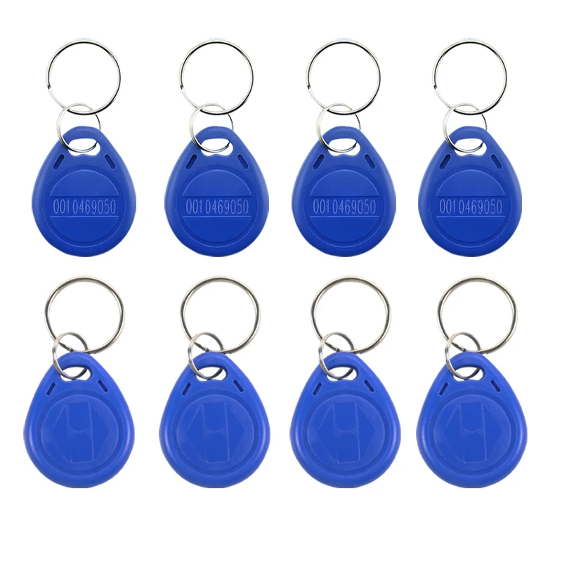 TK4100 Tags 125K ID Keyfob Ring Read Only RFID EM4100 Key Tag Chip Keychain Access Control ID Card MOQ100pcs