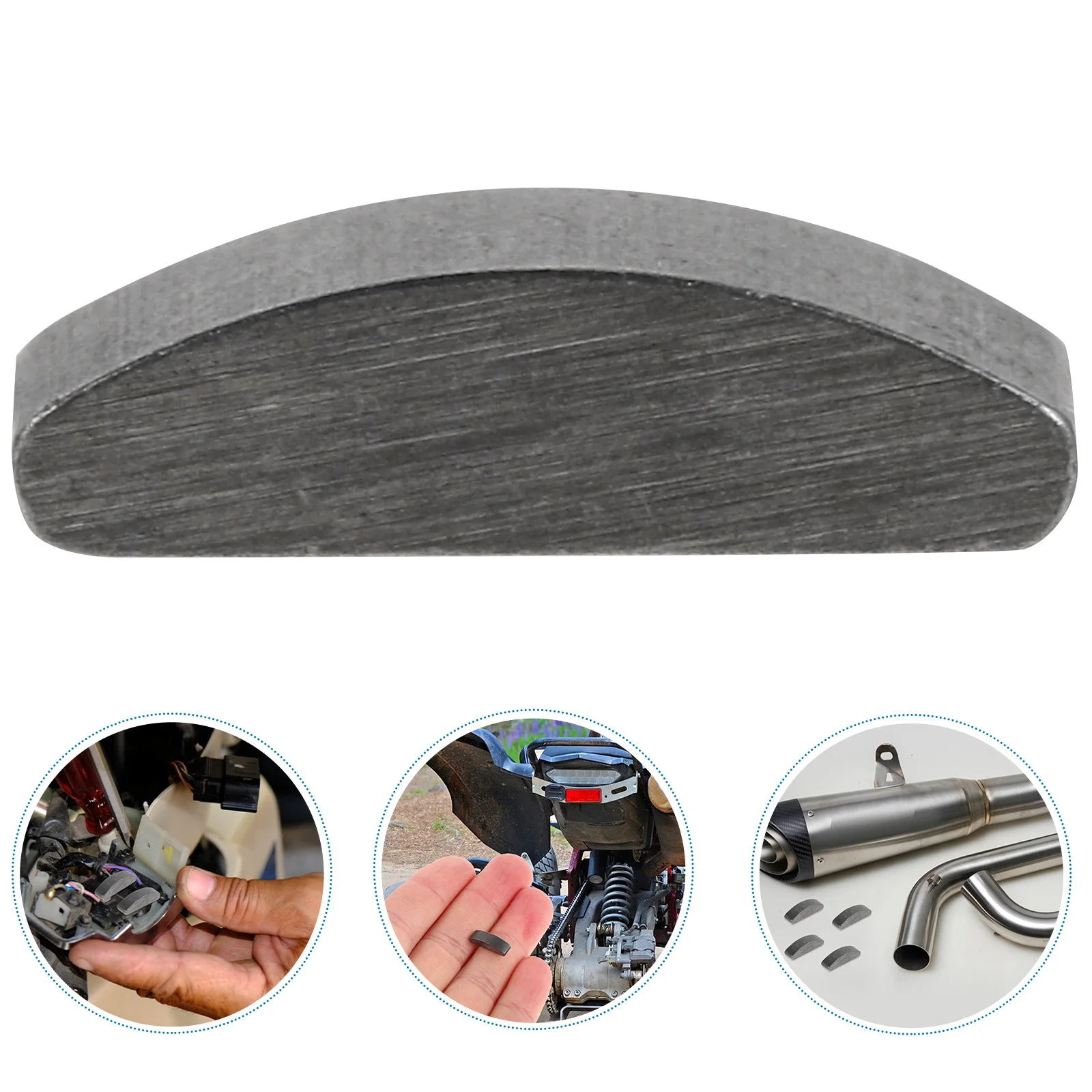 

Half Moon Metal Woodruff Key Semicircle Mechanical Shaft Fastener For Atv Motorcycle Vehicle Engine Flywheel Repair Tool Durable