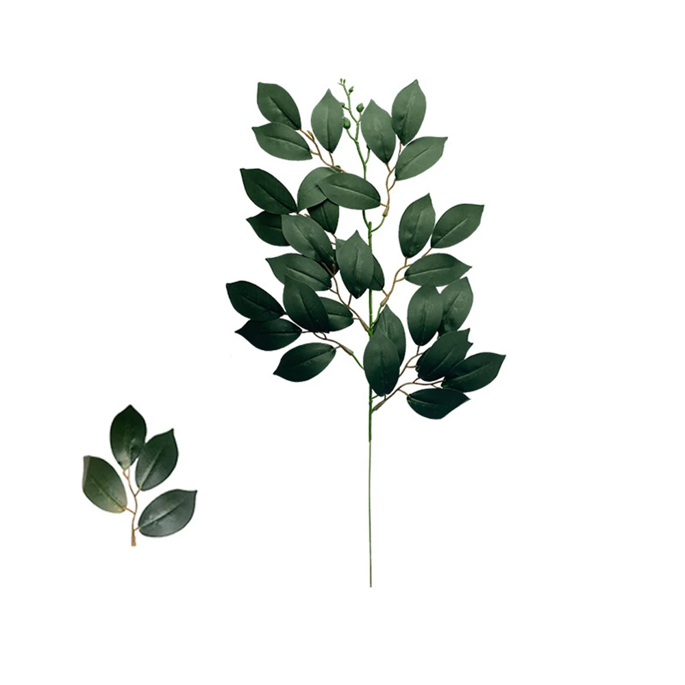 1PC Simulation Willow Eucalyptus Leaves Single Indoor Living Room Vase Flower Arrangement Decoration Supplies Wedding Bouquet