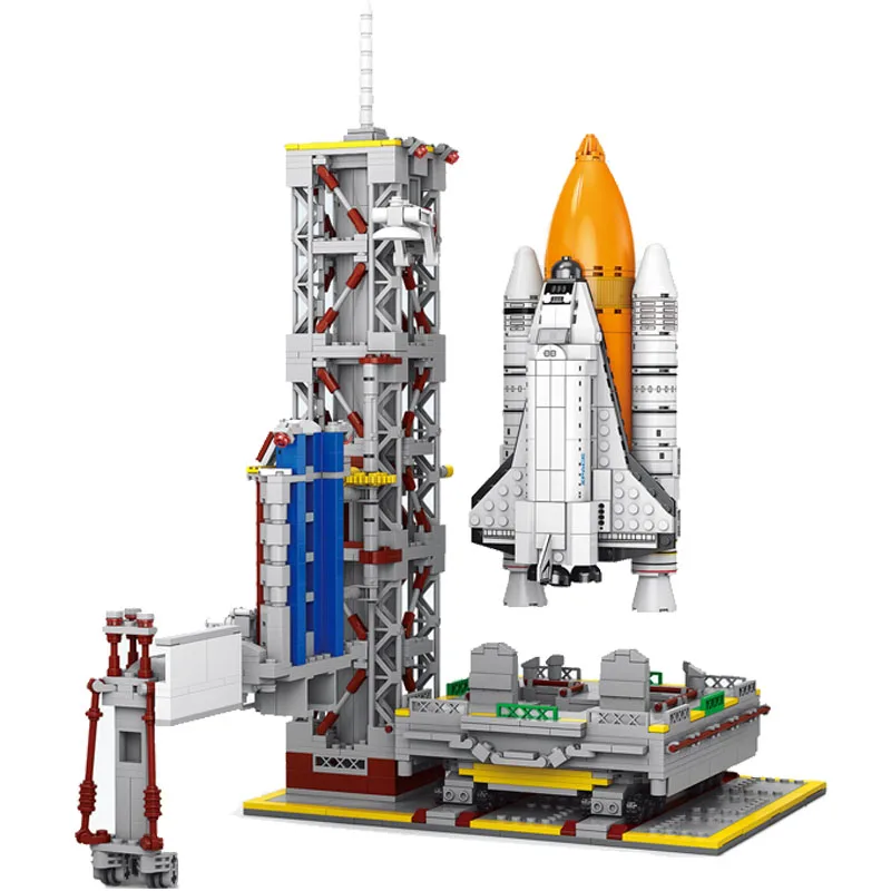 2024 City Aerospace Building Blocks Aviation Spaceship Space Shuttle Astronaut Action Figures Model Bricks Kid Creative Toy Gift