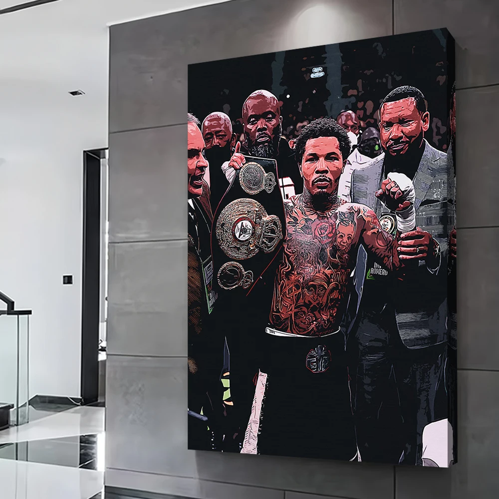 Gervonta Davis Poster Customizable Printed Canvas Painting for Pictures Wall Art Posters Living Room Decoration Home Wand Deko