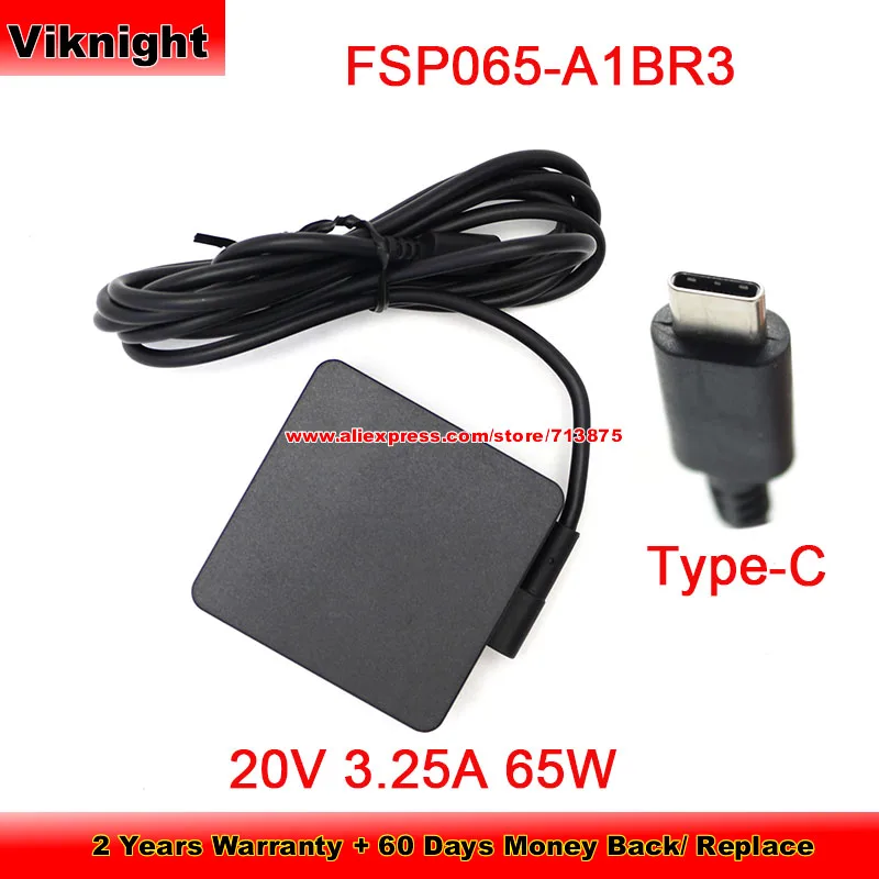 Genuíno para Adaptador de ca Fsp Usb tipo c 20v 3.25a 65w Intel Nuc M15 Intel Evo i7 Xpg Xenia Bc57 Fonte de Alimentação Fsp065-a1br3