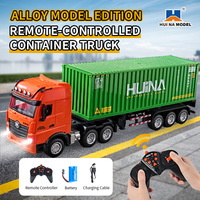 HUINA 1:18 Large Size Remote Control Electric Toy Truck with Sound And Light Effects for Children RC Model Play Vehicle