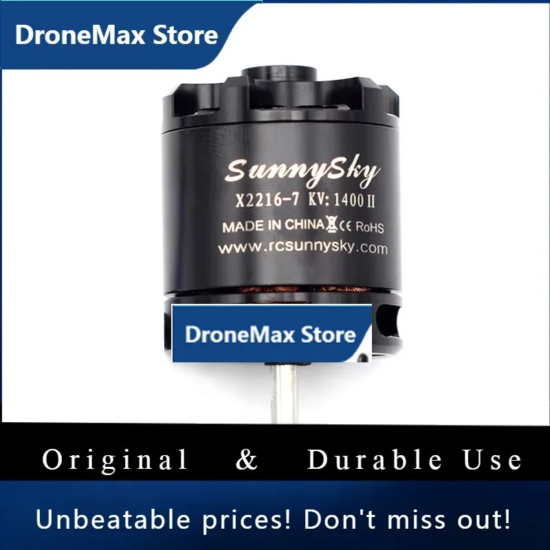 DroMaSunnySky X2216 2216 880/1100/1250/1400/1800/2400KV II Outrunner Brushless Motor Long Shaft For RC Models 3D Airplane