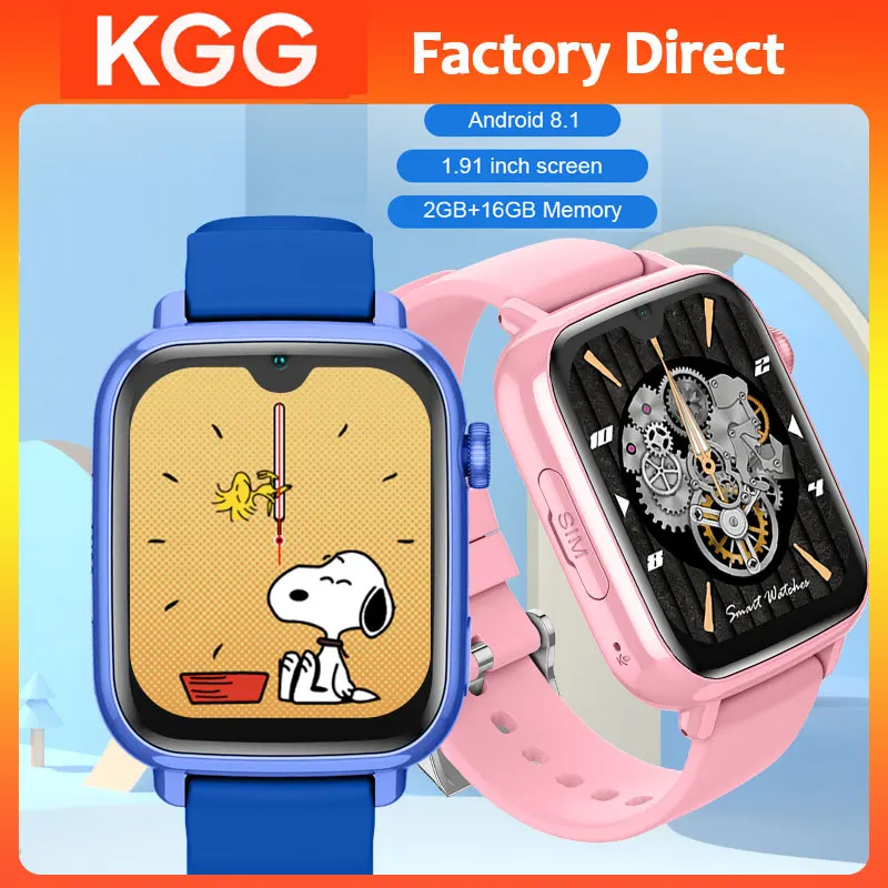 4G Smart Phone Watch GPS WIFI Video Call SOS APP Download Child Smartwatch Camera Monitor Tracker Location Kids Clock Gifts