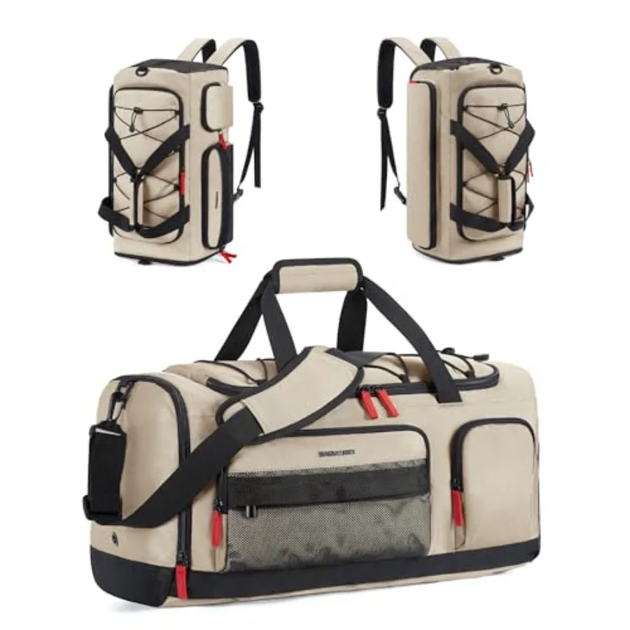 

Gym Bag for Women and Men Sports Travel Duffel Backpack with Shoe Compartment Laptop Compartment Water Resistant Carry On Weeke