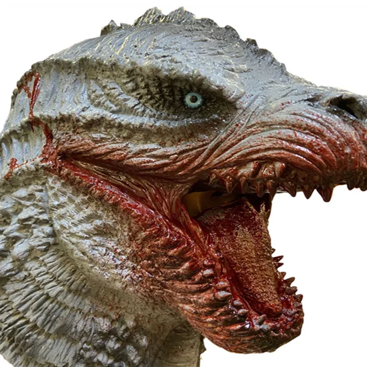 King Kong Maschera Cappuccio Halloween Animale Dinosauro Orangutan Tyrannosaurus Rex Costume Prop