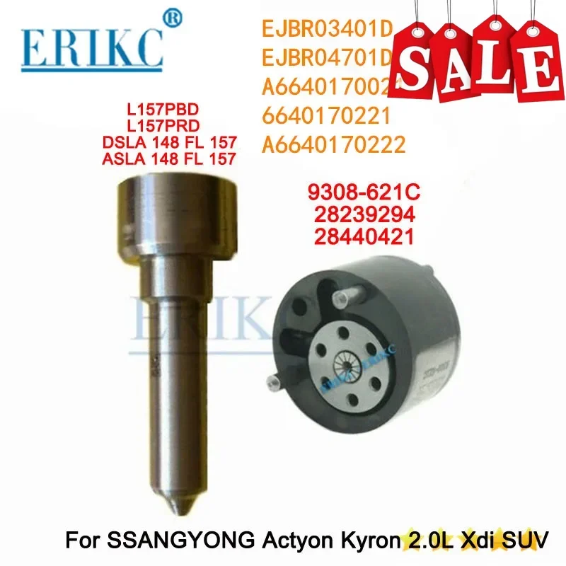 NOZZLE L157PRD VALVE 9308-621C REPAIR KITS 7135-650 for Ssangyong EJBR04701D EJBR03401D A6640170021 6640170221 6640170222 Euro 3