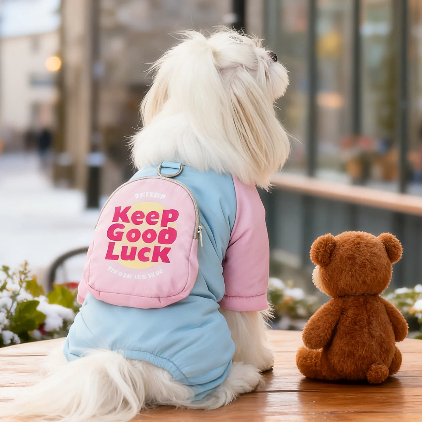 

Зимний мягкий комбинезон для домашних животных для маленьких собак, куртка для собак на 4 ножках, водолазка, комбинезон с вязаной подкладкой, пальто для щенков, зимняя одежда для собак