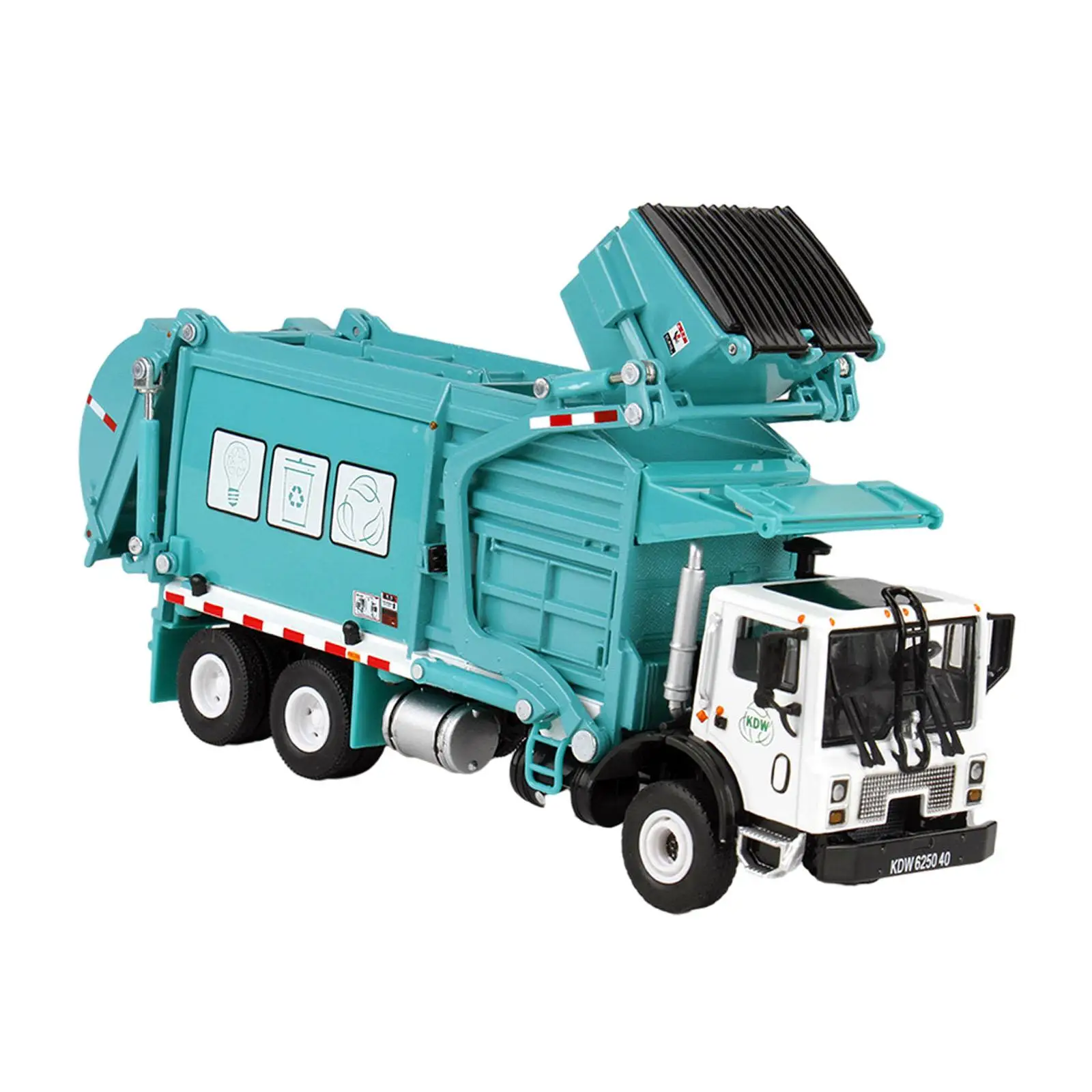 Alloy Friction Garbage Truck Toy for Kids Boys Girls Age 3-7 Educational Early Development Interactive Play Vehicle